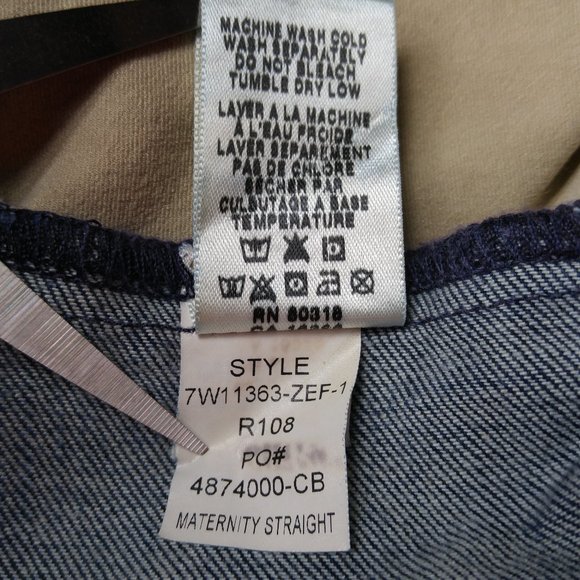 Lucky Brand Straight Jeans Maternity Women's 29 Stretch Pull On B671 - Picture 6 of 7